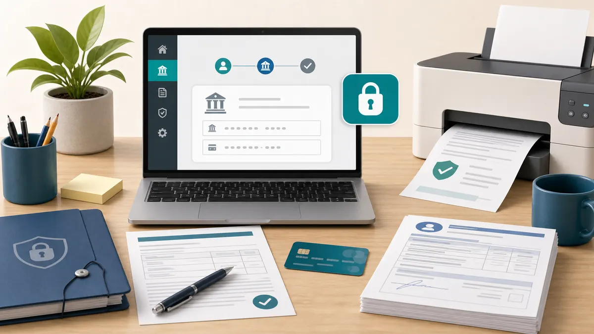 Direct deposit form payroll setup
